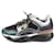 Fendi Sneakers Marineblau Leder Leinwand  ref.1246052