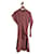 CALVIN KLEIN Robes T.International XS Coton Rouge  ref.1246143