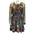 Autre Marque Missoni Robe en soie noire multi-imprimée à dos ouvert Multicolore  ref.1246181
