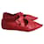 Céline CELINE  Ballet flats T.eu 37 leather Red  ref.1246202