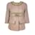 Chanel Chaqueta de tweed beige adornada con joyas por 9,000 dólares.  ref.1246546