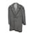 Autre Marque Vintage coat size M Dark grey Wool  ref.1246794