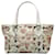 Burberry Brown Hearts House Check Gracie Tote Bag Beige Leather Cloth Pony-style calfskin Cloth  ref.1246978