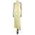 Autre Marque Robe longue dos nu jaune - taille UK 12 Polyester  ref.1247008