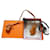 Hermès leather-wrapped padlock, bell, and zipper pull in gold Barénia calf leather. Camel  ref.1247025