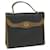 Christian Dior Honeycomb Canvas Hand Bag PVC Leather Black Auth am5756  ref.1247156