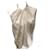 Haut à chaîne plissée Victoria Beckham de la collection 2014, 1450 $. Viscose Blanc  ref.1247204