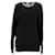 Acne Studios Sweat-shirt oversize en polaire à logo en jacquard en viscose noire Fibre de cellulose  ref.1165664