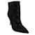 Autre Marque L'Agence Black Crystal Embellished Mariette Booties Leather  ref.1246217