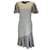 Autre Marque Prabal Gurung Black / Weißes, kurzärmliges Kleid mit Hahnentrittmuster Mehrfarben Polyester  ref.1246222
