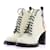 LOUIS VUITTON  Ankle boots T.eu 40 leather Cream  ref.1246473