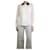 Miu Miu Cream lace-collar silk shirt - size UK 8  ref.1246587