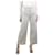 Isabel Marant Calça cinza mescla de linho com pernas largas - tamanho UK 10 Algodão  ref.1246588
