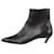 Balenciaga Botas negras con tacón de gatito y punta en punta - talla UE 38 Negro Cuero  ref.1246615
