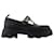 Cleated Mary Jane Loafers - Ganni - Synthetic Leather - Black Leatherette  ref.1246864