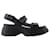 Autre Marque BCN Sandals - Camper - Leather - Black Pony-style calfskin  ref.1246874