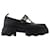 Cleated Mary Jane Loafers - Ganni - Synthetic Leather - Black Leatherette  ref.1246906