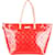 Borsa shopper Louis Vuitton Red Vernis Monogram Bellevue GM Rosso Tela  ref.1247224