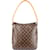Looping Louis Vuitton Canvas Monogram Deauville PM Handbag Brown Leather  ref.1247230