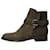 Manolo Blahnik Khaki suede ankle boots - size EU 36.5 Green  ref.1247246