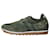 Autre Marque Green suede and nylon trainers - size EU 38  ref.1247247