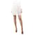 Chloé Falda plisada con abertura color crema - talla UK 10 Crudo Algodón  ref.1247278
