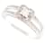 CHANCE OF LOVE N SOLITAIRE MAUBOUSSIN RING1 T53 WHITE GOLD 18K DIAMOND RING Silvery  ref.1247364