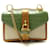 Chloé NEW CHLOE ABY SMALL HANDBAG WITH CROCO LEATHER CROSSBODY AND CANVAS BAG Green  ref.1247387