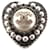 Autres bijoux NEUF BROCHE CHANEL LOGO CC COEUR & STRASS NOIRS EN METAL DORE NEW BROOCH Métal  ref.1247404