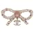 Other jewelry NEW CHANEL BROOCH BOW CC LOGO AND PINK STRASS GOLD METAL BOW NEW BROOCH Golden  ref.1247406