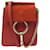 Chloé NEW CHLOE MINI FAYE HANDBAG BRACELET CROSSBODY IN RED LEATHER HAND BAG  ref.1247447