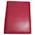 cartera vintage de Hermès Roja Cuero  ref.1247590