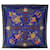 Hermès HERMES CARRE 90 Poesie Persane Scarf Silk Purple Auth ar11346  ref.1247657