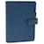LOUIS VUITTON Epi Agenda MM Day Planner Cover Blue R20055 LV Auth 66110 Leather  ref.1247716