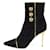Balmain Ankle Boots Nero D'oro Scamosciato  ref.1247829