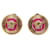 Versace Boucles d'oreilles Rose Bijouterie dorée  ref.1247830