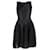 Autre Marque Antonio Berardi Mini-robe sans manches en maille ajourée en polyamide noir  ref.1247855