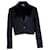 Sandro Cropped Blazer in Black Polyester  ref.1247964