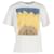 Sandro Sunflower Graphic T-Shirt aus cremefarbener Bio-Baumwolle Weiß Roh  ref.1247970
