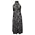 Vestido midi Zimmermann com estampa floral e gola halter em seda preta Preto  ref.1247980