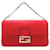 Borsa Fendi Micro Baguette Rossa Rosso Pelle Vitello simile a un vitello  ref.1248030