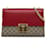 Gucci bolso de hombro con candado GG Supreme mediano en marrón Castaño Becerro Paño  ref.1248040