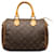Louis Vuitton Brown Monogram Speedy 25 Leather Cloth  ref.1248046
