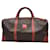 Luggage Céline Celine Macadam Boston Travel Duffle Bag Brown Cloth  ref.1248049