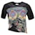 Sandro Paris T-Shirt Bague Imprimé Bandana en Coton Noir Multicolore  ref.1248088