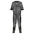 Chanel Conjunto de chaqueta y pantalones de cuero gris por 12,000 dólares.  ref.1248144