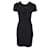 Chanel Vestido adornado con perlas negras Negro Lana  ref.1248147