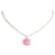 CHANEL Lange Halsketten CC Pink Metall  ref.1248337