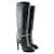 VALENTINO GARAVANI Boots Rockstud Black Leather  ref.1248426