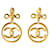 Chanel earrings CC Golden Metal  ref.1248596